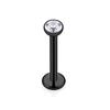 1-16pcs 16G Stainless Steel Lip Rings Studs Medusa Labret Monroe Tragus Helix Cartilage Forward Earrings Piercing Jewelry Black