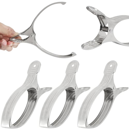 fogman Futon Pegs, Stainless Steel Clothespins, Super Strong, Large, Rust-Proof, Wide Opening Width of 12cm (Set of 3)