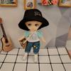 For 1/12 Bjd Fashion Cloth Striped Ear Hat Doll Clothes Accessories Doll Knitted Hat 1/12bjd Hat