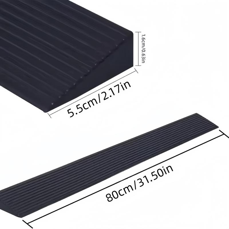 1PC 80cmX5.5cm Multi Purpose Ramp Pad - Self-adhesive, Durable, Anti Slip, Suitable for Sweeping Robots,  Carts