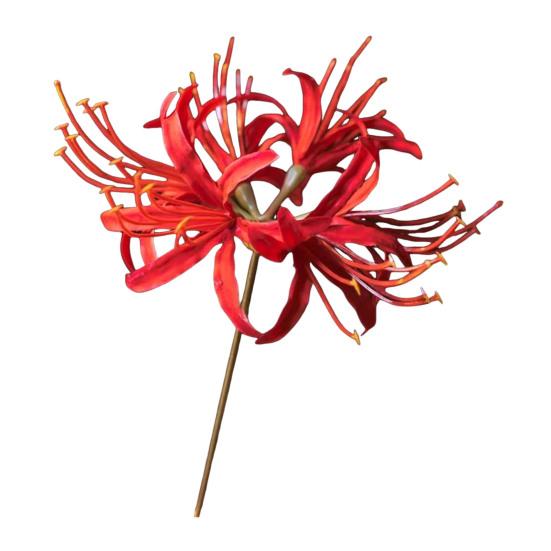 Hairpin Ancient Chinese Hanfu Inspired Simulated Flower Hairpin with Tassel Design Thick Curly