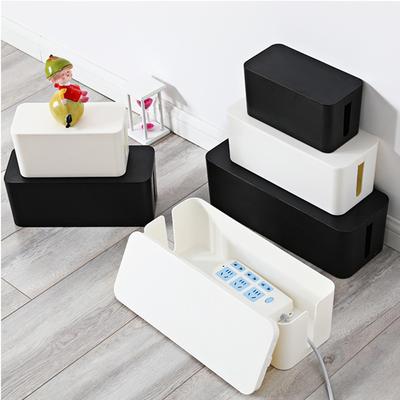 Aufbewahrungsbox aus Kunststoff für Stromleitungen, Anschlussdose, Kabelaufräumbox, Haushaltsgegenstände, 3 Größen, Schrank-Organizer