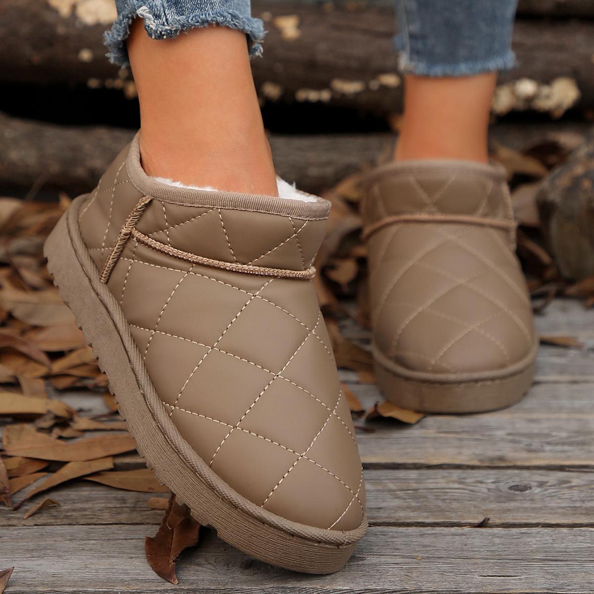 

Уличные зимние и флисовые утепленные теплые модные ботинки с коротким голенищем, водонепроницаемые, нескользящие, дышащие, износостойкие, женские ботинки в иностранном стиле 41