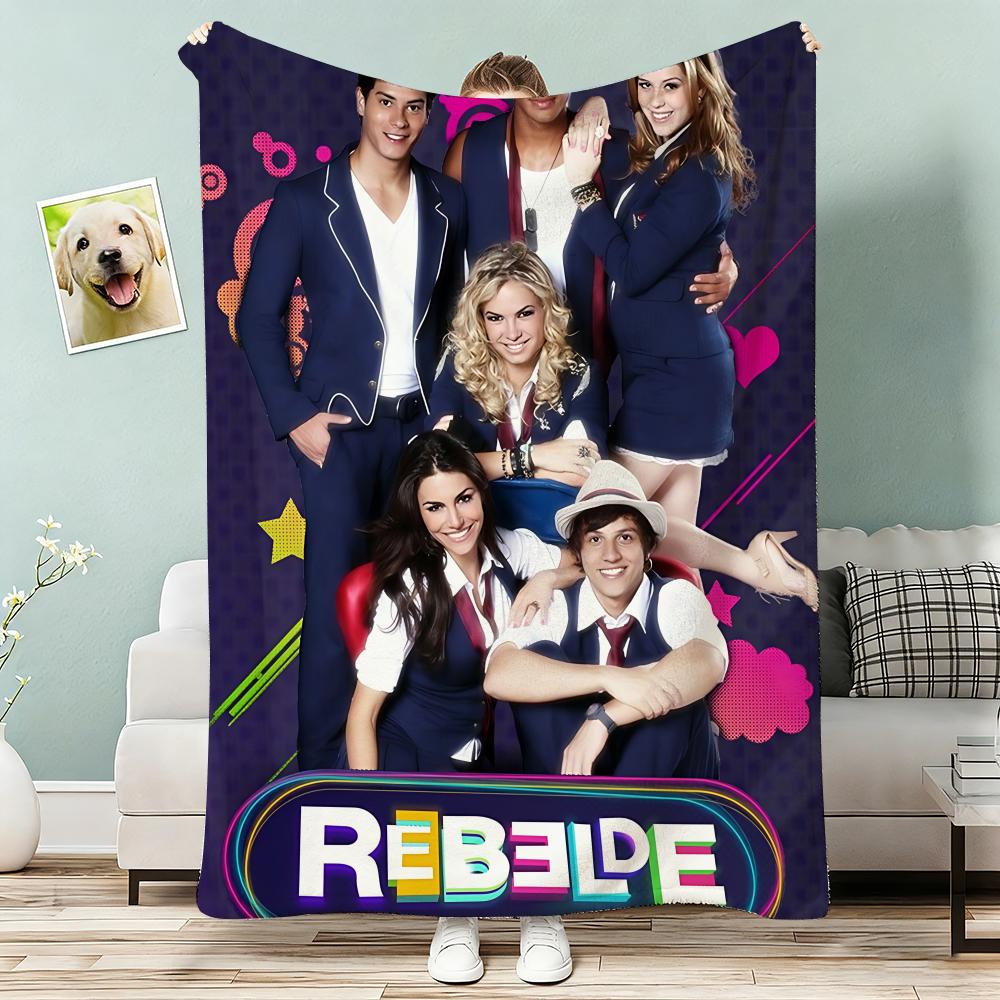 RBD Rebelde Album Throw Lightweight G Flannel Blanket Soft Skinfriendly for Summer Cooling