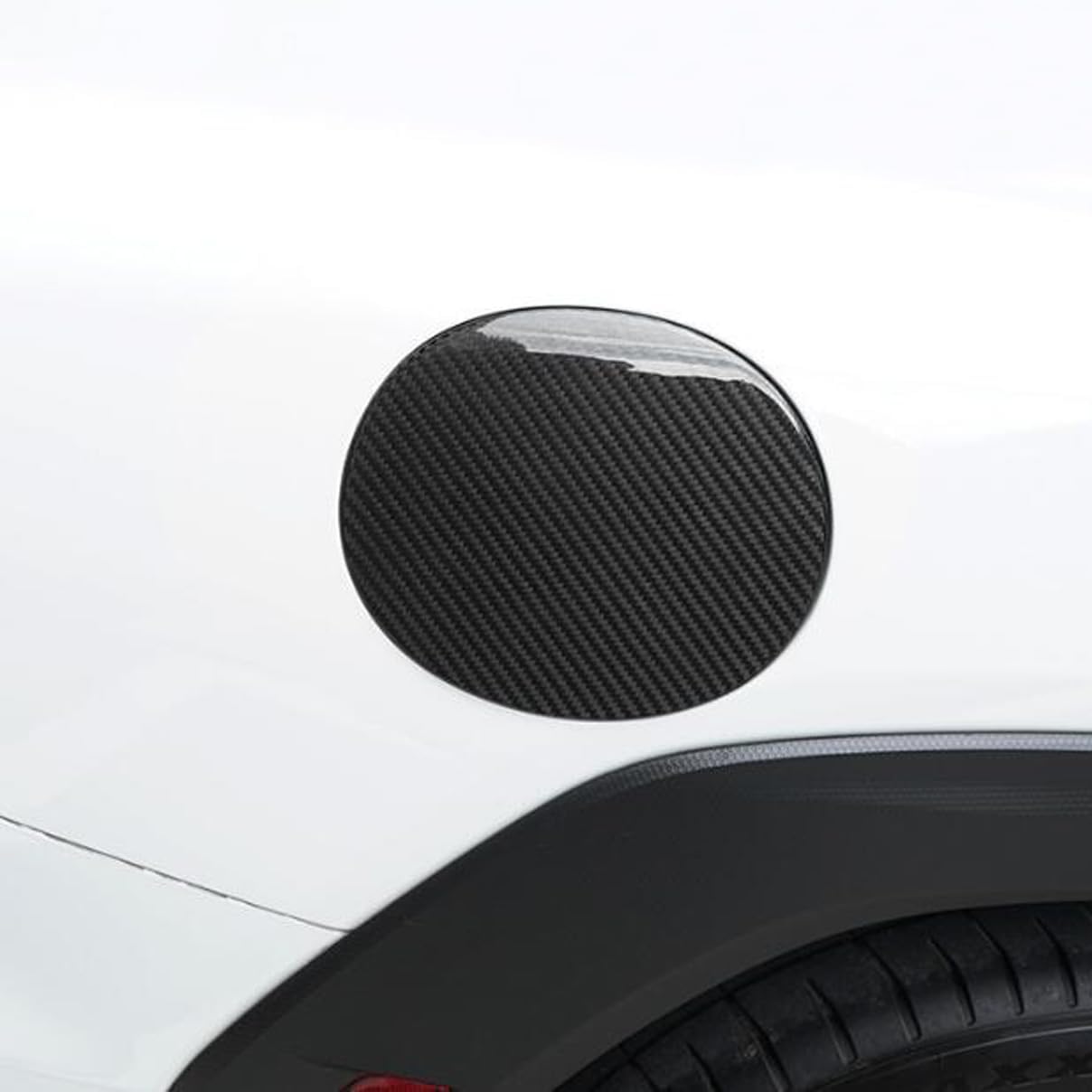 

Fuel Tank Gas Cap Cover REAL HARD For Subaru WRX STI Sport Limited 2015 2016 2017 2018 2019 2020 2021,Carbon Fiber Black Trim