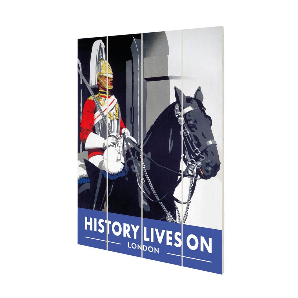 Railway Museum History Lives On London Small Wood Print