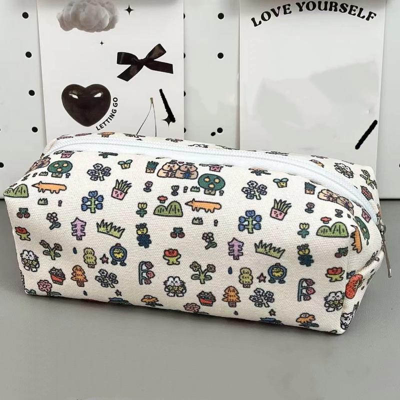 Cute Bow Pencil Box Cartoon Cat Large Capacity Pencil Case Multifunctional Storage Bag School Office Stationery Student Gifts