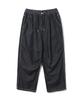 Ucla Unisex Full Elastic Waist Open Single Pleat Wide Fit Denim Pants [Black] (Ub4Dp3A)