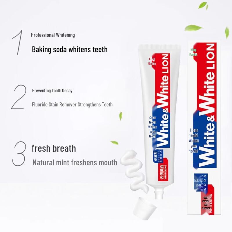 Lion King Big White Grapefruit Baking Soda Whitening Toothpaste 4 x 120g