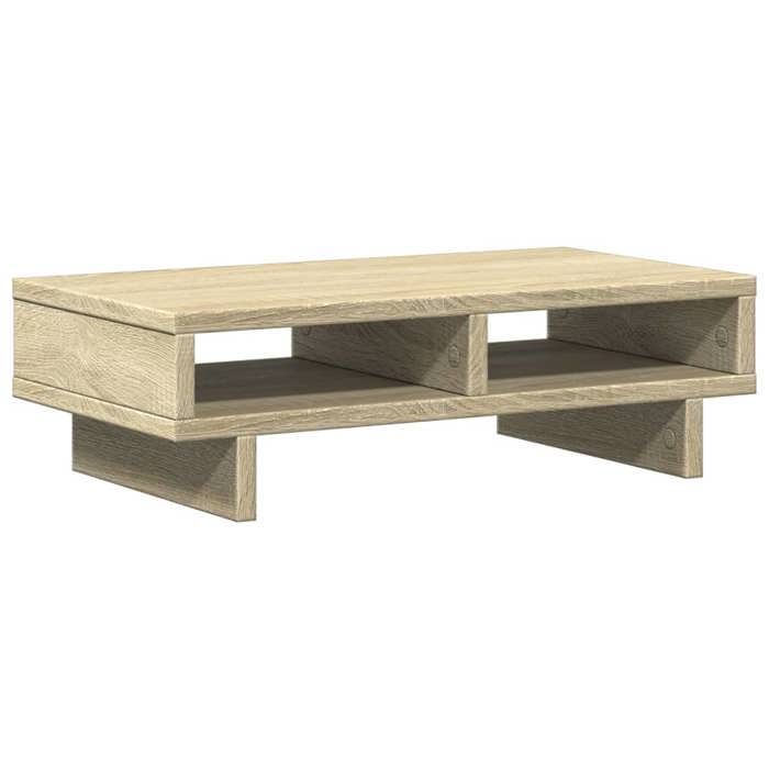 VidaXL Monitor Stand Sonoma Oak 50x27x15 Cm Engineered Wood, Monitor Stand for Desk, Monitor Shelf, 854744