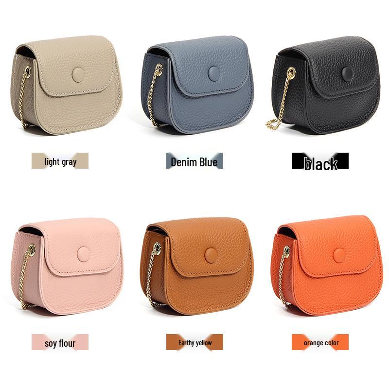 Portmoneu mini crossbody din piele naturală pentru femei