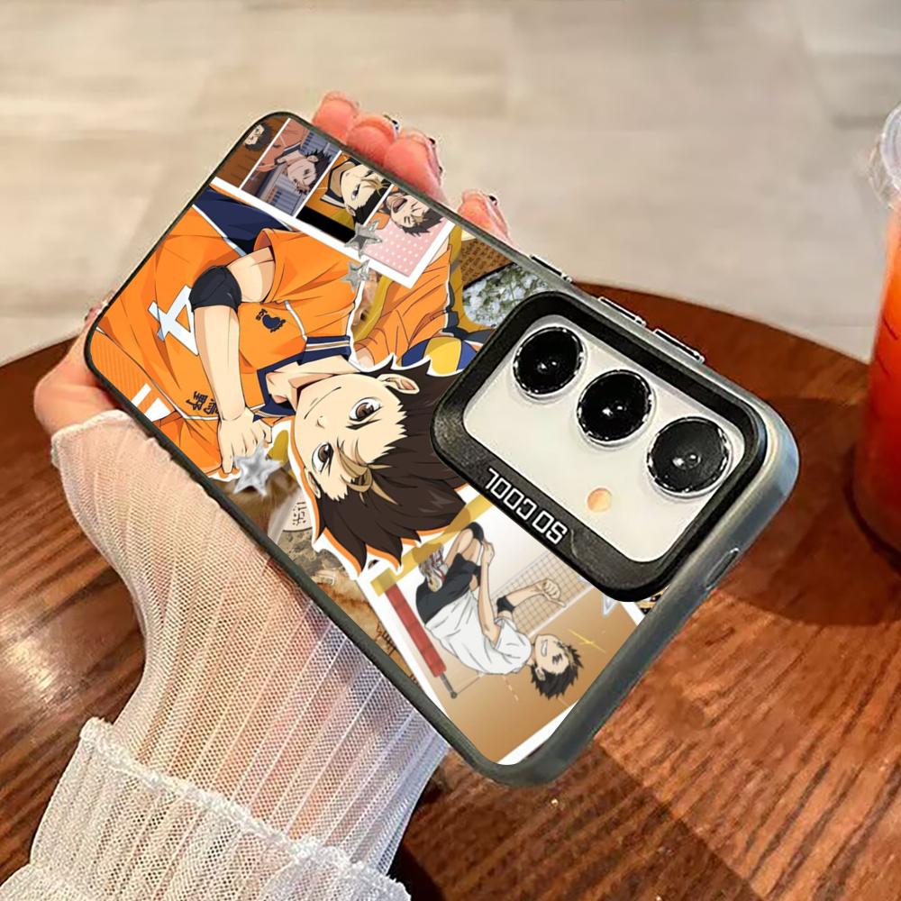 Haikyu Nishinoya Yuu Phone Case For Black lMDColor Silver Shell For Samsung A56 A16 A55 A15 A35 A25 A54 A14 A34