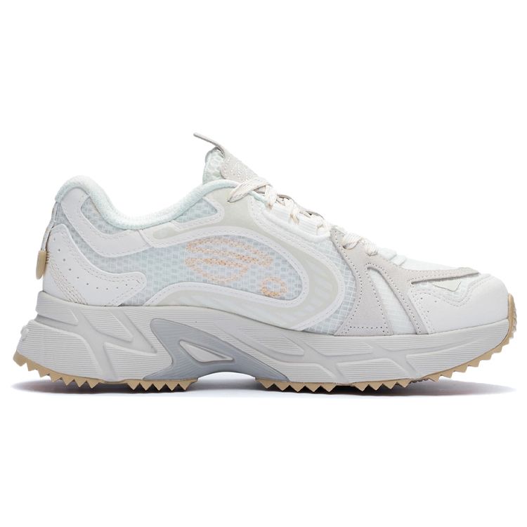 Li Ning Shiguang Shock Absorbing Non-Slip Durable Low-Top Running Shoes Women sneaker Cloud-White ARLR012-2