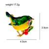 New Multicolor Robin Bird Brooch Pins High Quality Enamel Animal Brooches For Friends Christmas New Year Jewelry Gifts