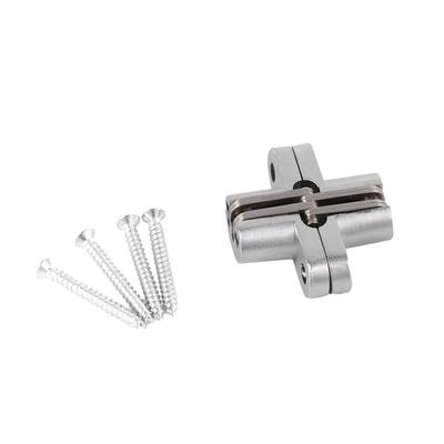 180 Degree Zinc Alloy Invisible Folding Door Cross Hidden Hinges 43.7mm 60.4mm  68.8mm 94mm