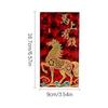 2026 Lunar New Year Red Envelopes 6 Pieces Glitter 3D Embossed Horse Year Red Envelope Chinese Spring Festival Red Envelopes