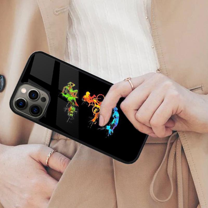 

BIKE CYCLING art Magnetic Phone Case For APPLE iPhone 17 Air 16 14 13 12 Pro Max 15 Plus Wireless Charge With MagSafe Cover iPhone 13mini