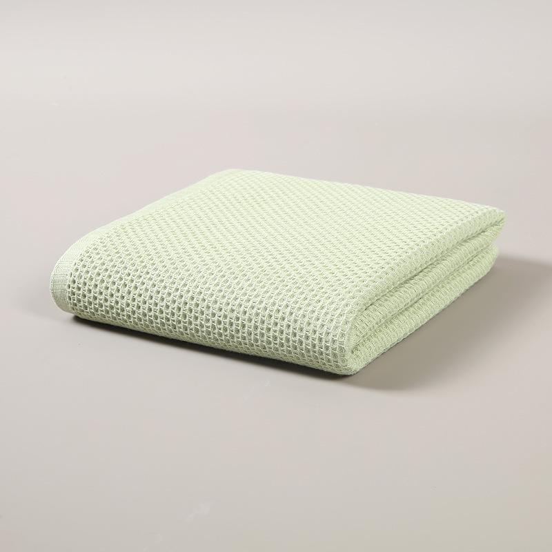 A-Grade Japanese Honeycomb Cotton Bath Towel 70x140 cm светло-зеленый