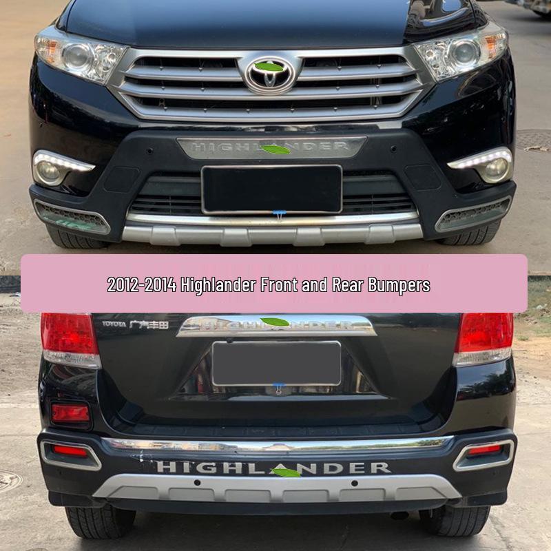 Front & Rear Bumper Guard for 09-14 Toyota Highlander (09-11, 12-14 Models)
