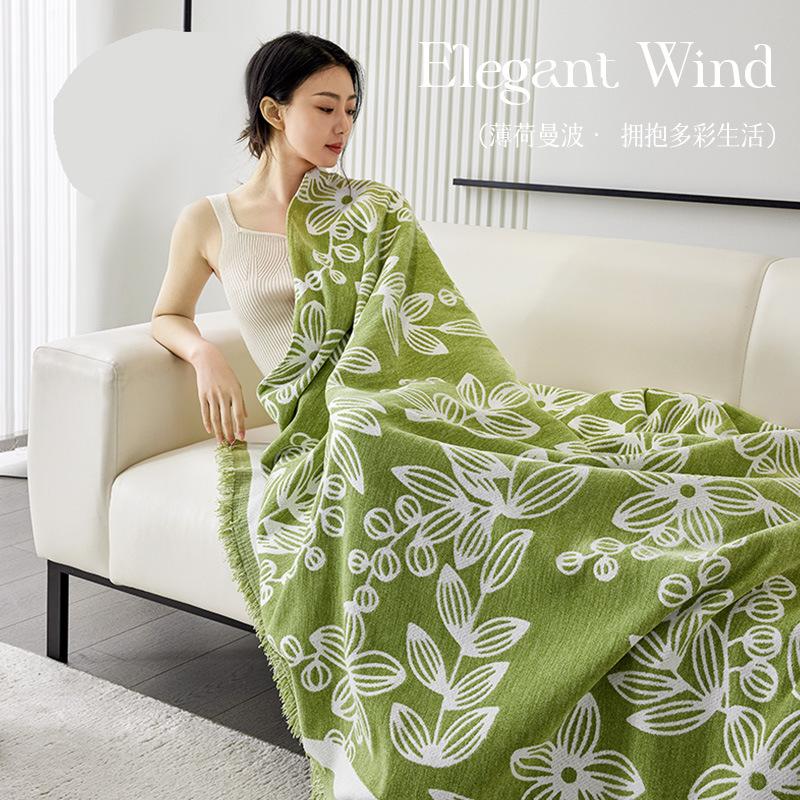 INS Style Chenille Sofa Slipcover Full Cover Cloth Advanced Sense Four Seasons Universal Non-Slip Sofa Cover Slipcover
