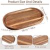 Small Acacia Wood Serving Trays Mini Wooden Platters Wooden Vanity Tray Dispenser Wood Counter Plates Bathroom Countertop Organizer Trays Coffee Bar