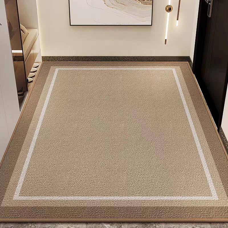 Simple Cloth Bottom Circle Velvet Floor Mat Dirt-Resistant And Easy To Take Care Of At The Entrance Door High-End Carpet Non-Slip  Cutting Floor Mat
