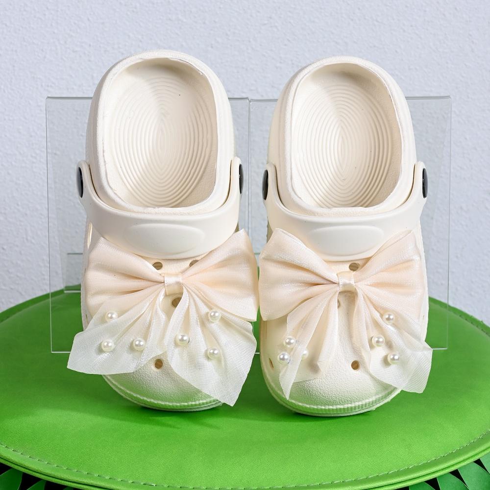 

Children s Slippers Summer Girls Lace Bow Cute Anti-Slip Open-Toe Clogs Infant Toddler and Big Kids Sandals 23