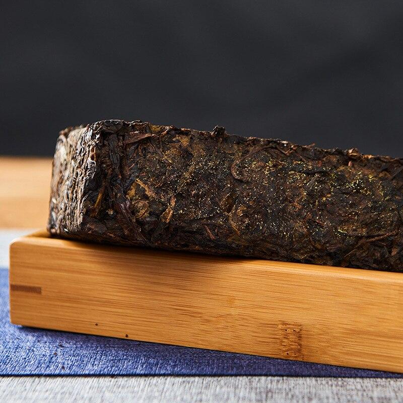 2019 Yr Anhua Dark Tea with Gloden Flower Compressed Tea Hey Cha 1000g