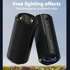 Portable Speaker,Wireless Bluetooth Speaker,IPX7 Waterproof, 40W Loud Stereo Sound,13H+ Playtime with Lights, for Home Outdoor