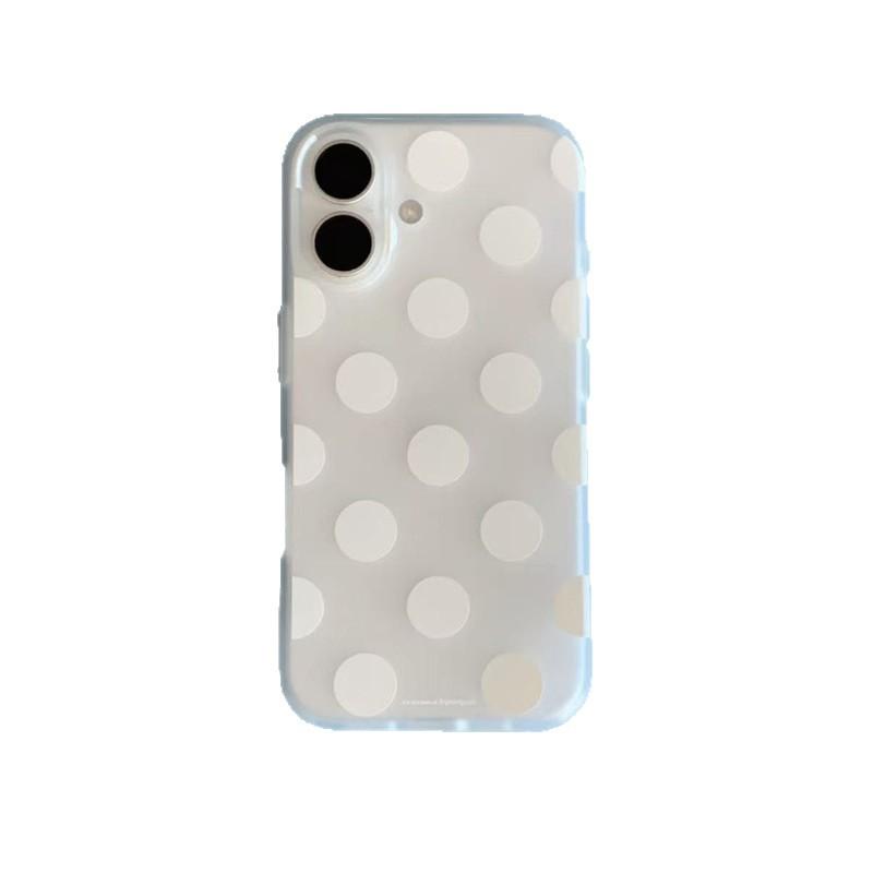 ins transparent white polka dot rotating bracket for iphone11Promax iPhone 11 case 11Pro female