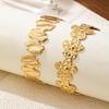Flower leaf shape C bracelet simple personality trend versatile bracelet