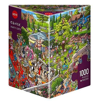 Heye Triangular Jigsaw Puzzle 1000pcs (Party Cats)
