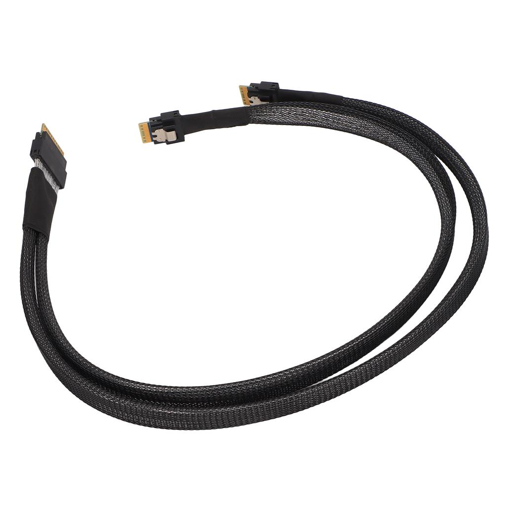 Mini SAS Cable 24 Gbps Fast Transmission SATAATA Interface 0.5m Length SFF8654 8I to 2xSFF8654 4I