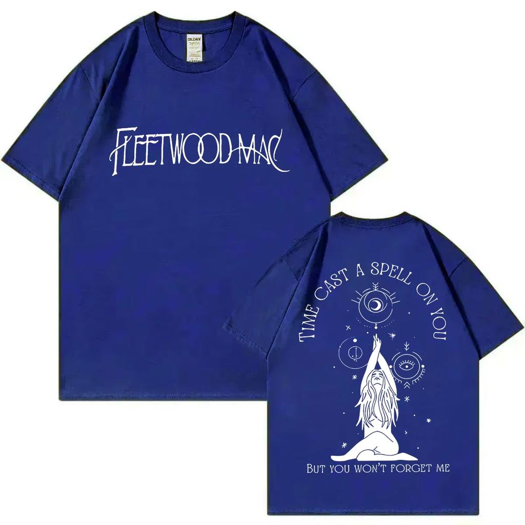 Fleetwood Mac Band Tour 2024 Double Sided Graphic T Shirts Fashion Trend Vintage Tshirts Unisex Women Rock Hip Hop Oversized Tees