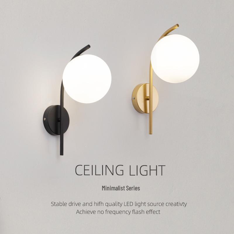 Nordische Moderne Design-Nachttischlampe - Luxuriöse Wandleuchte für Schlafzimmer, Wohnzimmer, Treppenhaus, Flur und Balkon.