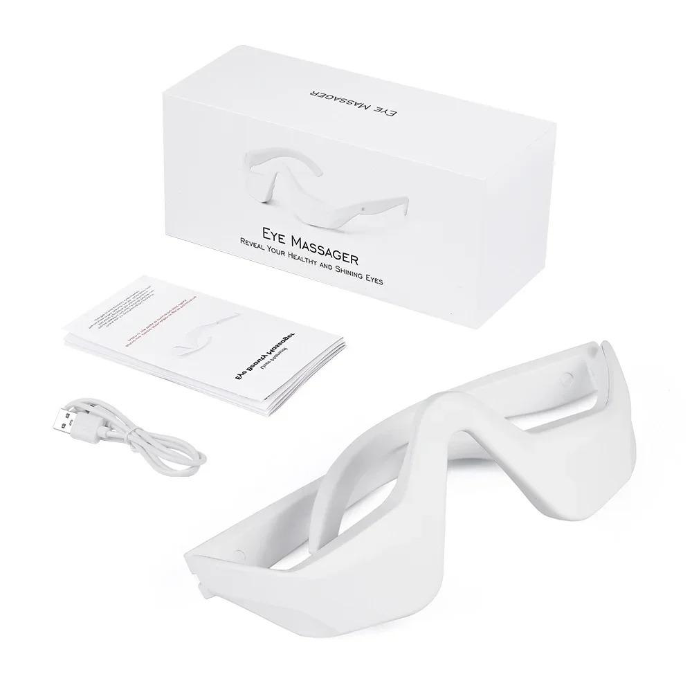 Wireless Rechargeable Eye Massager Device Heated Eye Therapy Daily Beauty Skincare