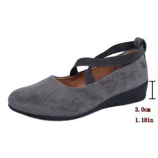Spring and summer black matte crossheeled single shoes, comfortable softsoled shallowmouth women's shoes, commuting versatile ma