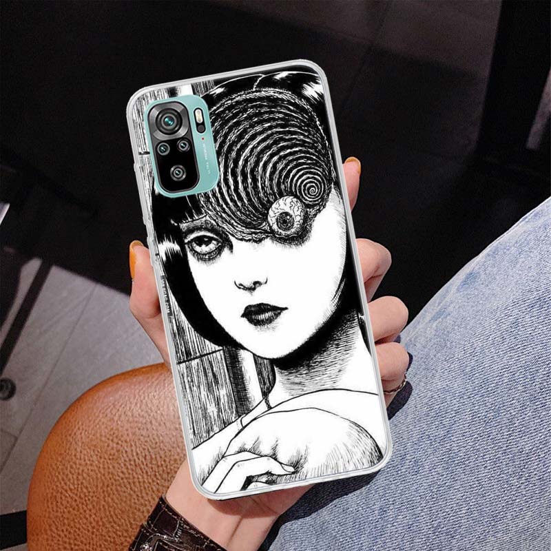 Horror Comic Junji Ito Tomie Tees Cover Phone Case For Xiaomi Redmi Note 10 Pro Max 10S 9 9S 9T 8 8T 11T 11S 11 5G 11E 7 6 5 4X