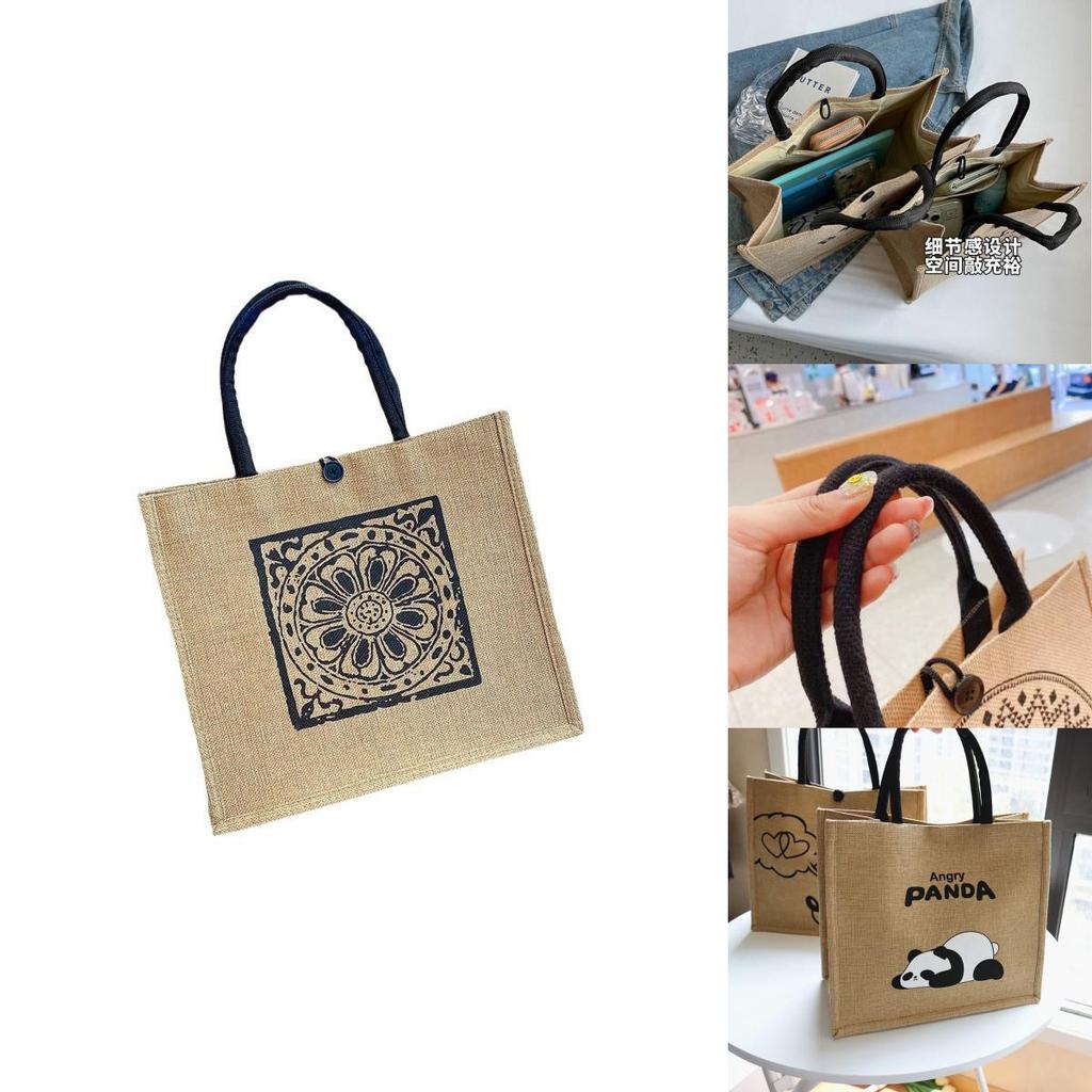 Mickey Mouse Canvas Tote Bag With Double Handles And Inner Pockets For Office And Weekend Trips