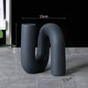 Creative Twisted Pipeline Abstract Artwork Statue Desk Decoration Ornaments Modern Crafts Ceramic Sculpture Room Aesthetic Decor