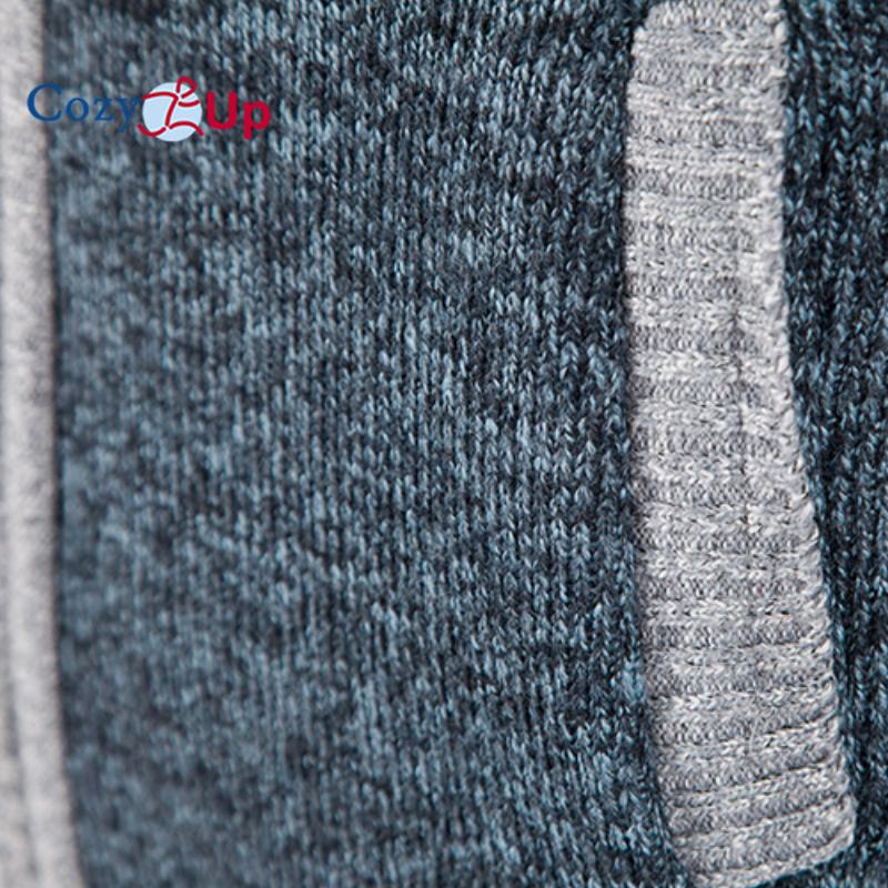 Útulný svetr s límečkem na podzim a zimu zahuštěný sametovým svetrem