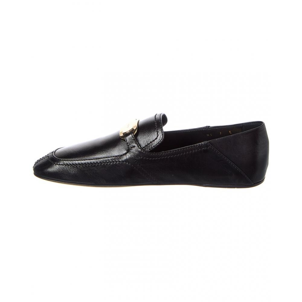 Salvatore Ferragamo Ferragamo New Vara Buckle Leather Loafer Black