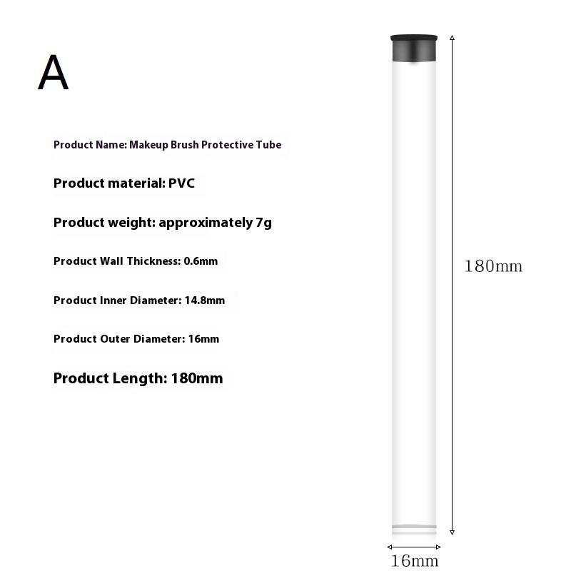 PVC Clear Cylindrical Storage Tube Rotating Pen HolderLightweight Makeup Brush Case Gift Packaging Box for Office&School Supplie