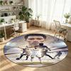 Jude Bellingham Printed Round Crystal Velvet Rug Soft Non Slip Floor Carpet For Bedroom Holiday Gift
