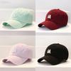 Cotton Baseball Cap For Women With Letter Embroidery Sun Protection For Spring Summer Casual Wear