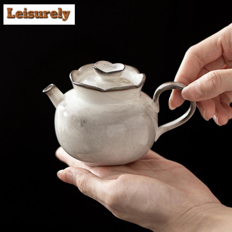 160ML Inkt Schilderen Zhiye Roosteren Bloem Mond Theepot Japanse Thee Infuser Pot Thee Zetketel Met Bolgat Cha Geschenk Ambacht