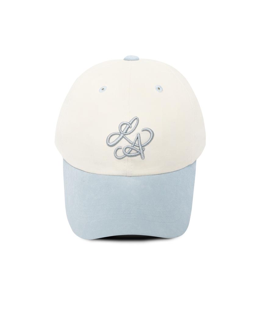Line Binyu La Two-Tone Ball Cap - Sky Blue & Cream