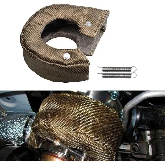 T4 T6 Titanium Turbo Blanket Turbocharger Heat Shield With Fastener Springs