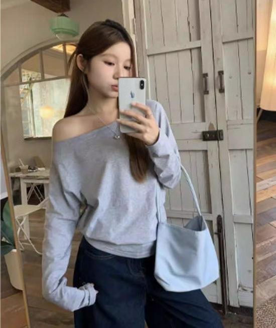 Women's Spicy One-Shoulder Long Sleeve Top - New Spring 2026 Arrival