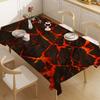 Vulkanisches Magma-Thema Polyester-Tischdecken Niedliche Designs Für Zuhause Küchen Esszimmer Terrassen Tischdecken-Dekoration